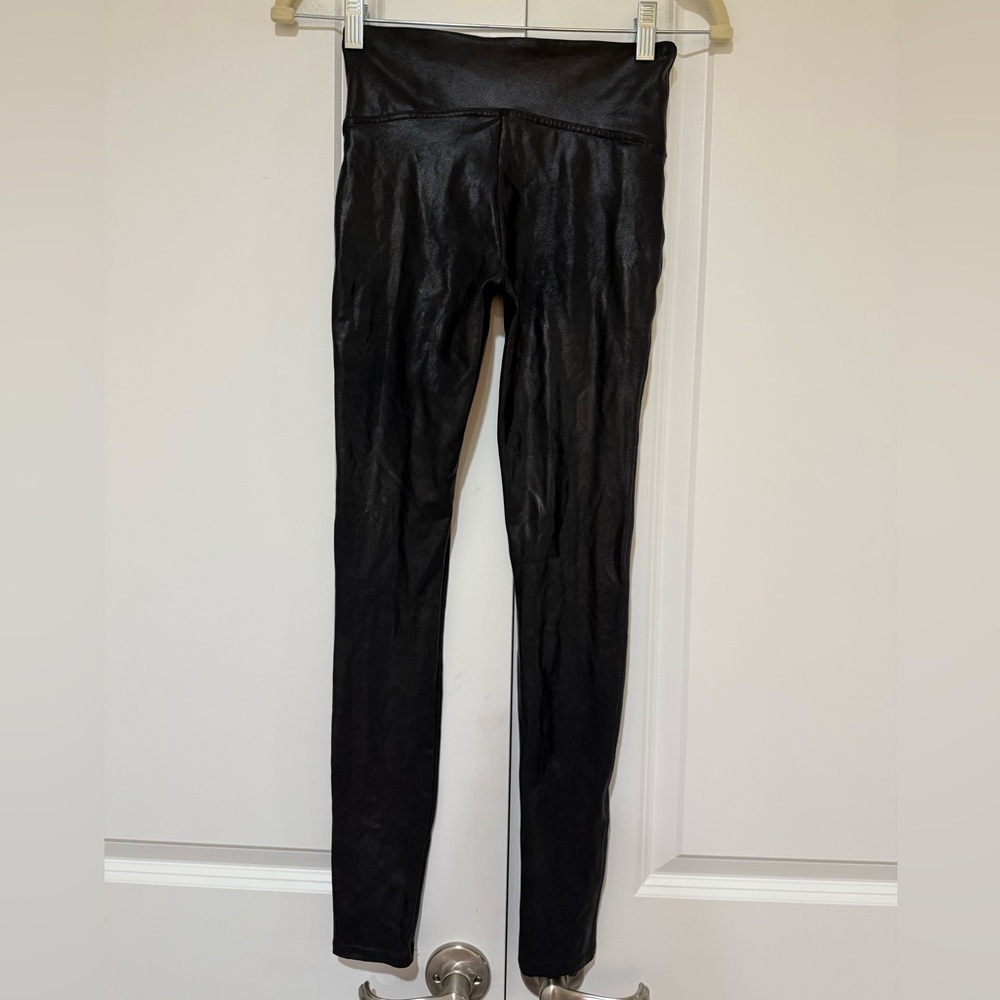 Spanx Black Faux Leather Legging SZ S NWOT - Picture 7 of 7